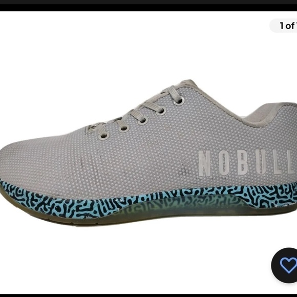 NOBULL Superfabric Light Gray Trainer Sneakers Shoes Men's Size 11.5 - Picture 7 of 8